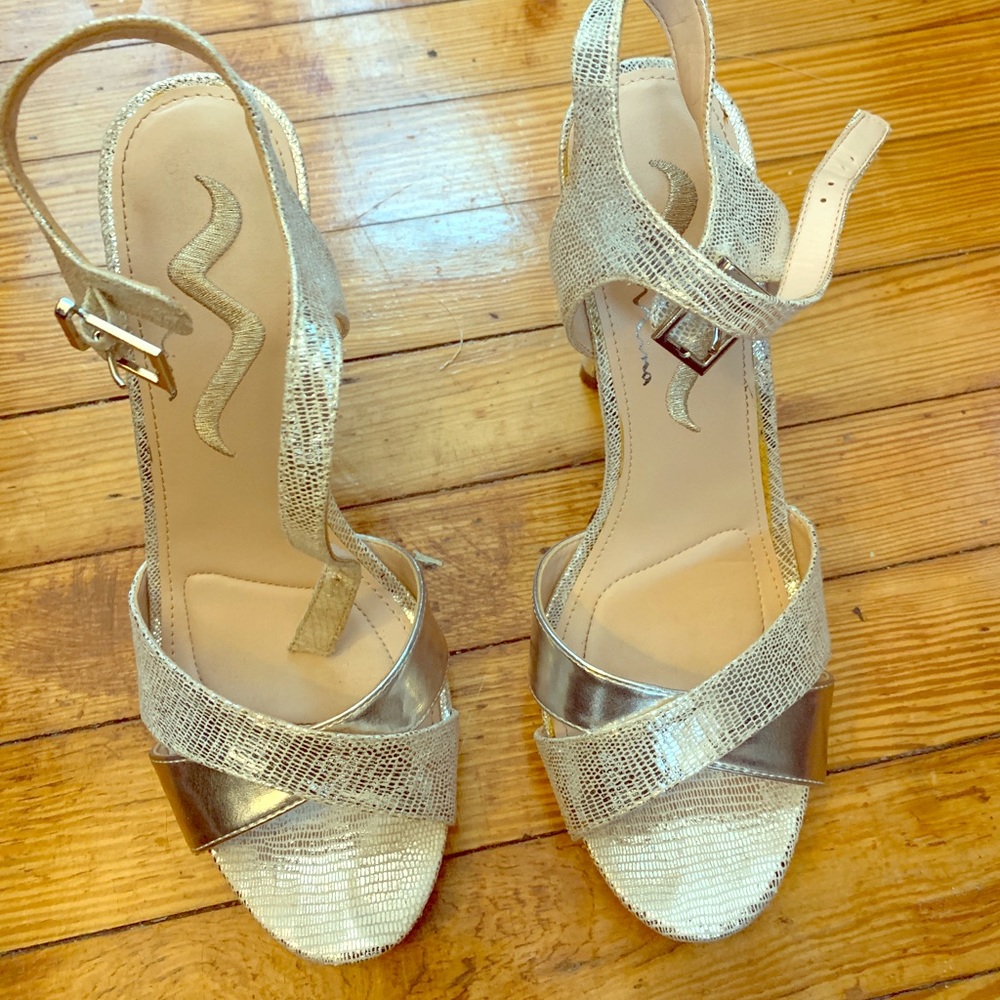 Silver heels